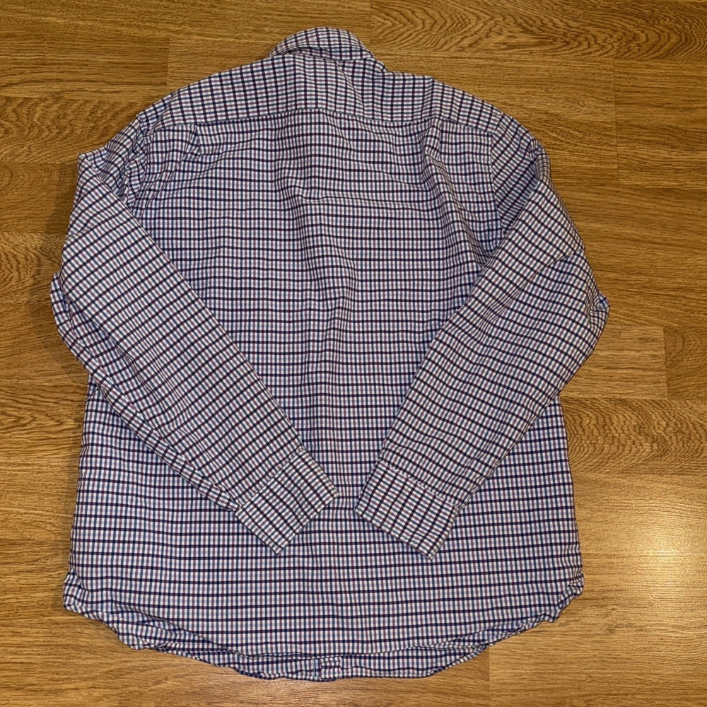 J. Crew Shirt Men's XL Multicolor Check Pattern Long Sleeve Button Down Preppy - Picture 5 of 8